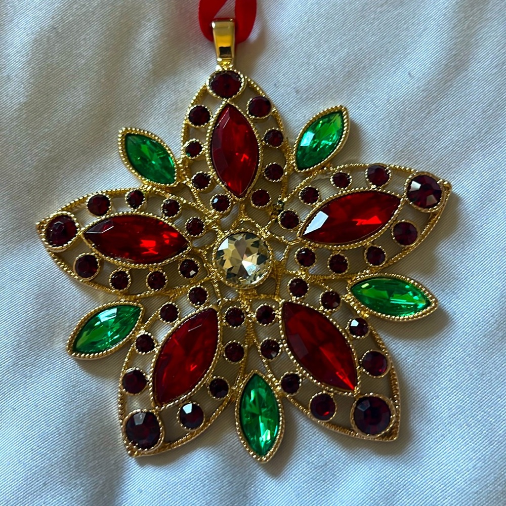 Monet 2016 Poinsettia Ornament (New in Box)